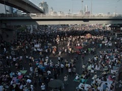 Thai protesters join final anti-government march before election