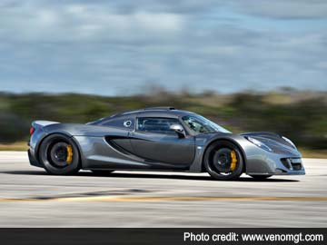 At 435 kilometres per hour, Hennessey's Venom GT is the world's fastest car