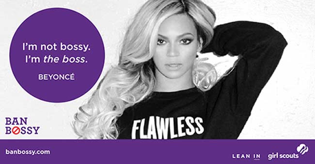 Little girls, Beyonce has a message for you: be the boss