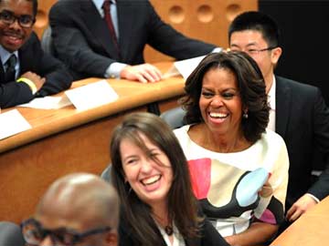 In China, Michelle Obama touts freedom of speech, religion