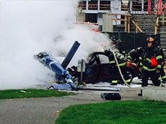 Two killed as Seattle news chopper crashes into cars, bursts into flames