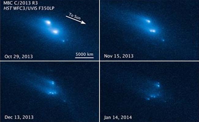 Hubble Telescope captures shattering asteroid