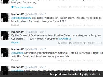 A missing Malaysia Airlines plane and emotional reunion, played live on Twitter