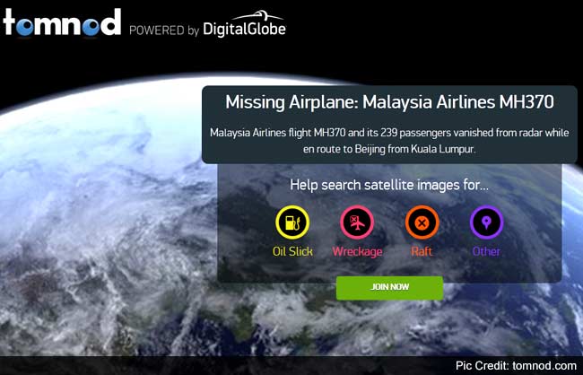 Millions join satellite search for missing plane