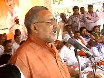 BJP's Giriraj Singh banned from campaigning for 'Modi critics to Pak' remark