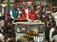 Narendra Modi's roadshow on way to filing nomination from Vadodara