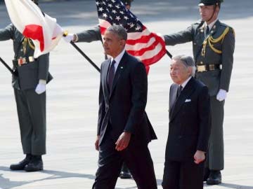 Imperial pomp starts Barack Obama's Japan visit