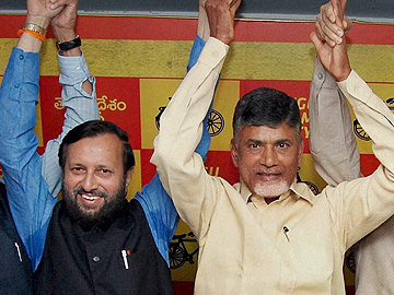 BJP announces alliance with Chandrababu Naidu's TDP