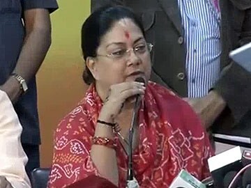 Election will decide who will be cut to size: Vasundhara Raje