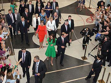 Britain's Prince William bids Australia farewell