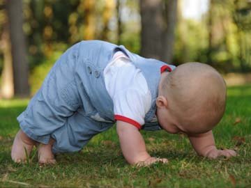 Baby found crawling across busy US street