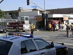 Firetruck rams California eatery; 15 injured