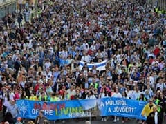 Record Holocaust commemoration march in Hungary