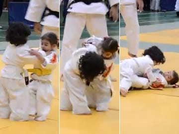 You have to see these lethally cute Judo kids fight