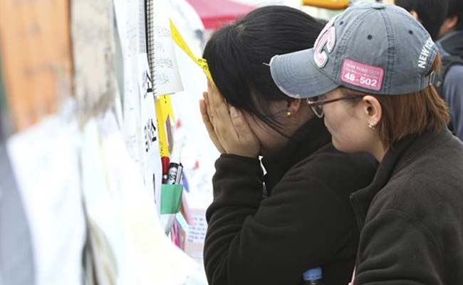 On white boards, in black ink, grim descriptions of ferry victims' last moments