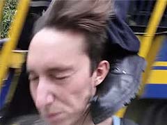 Did this guy really get kicked in the head by a train?