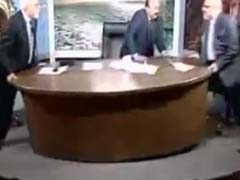 Fight Breaks Out on Live Television, Angry Guests Wreck Studio