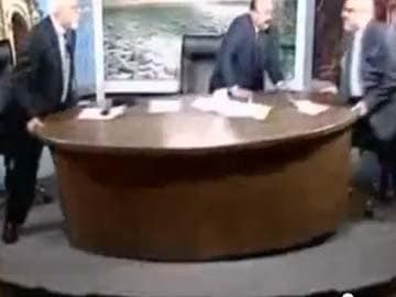 Fight Breaks Out on Live Television, Angry Guests Wreck Studio