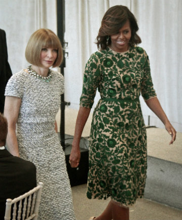 US First Lady Michelle Obama Opens Anna Wintour Costume Center