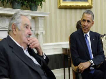 Barack Obama Meets With Uruguay's Leader at White House