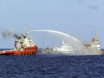 Vietnam, Chinese Ships Fire Water Cannons: Reports