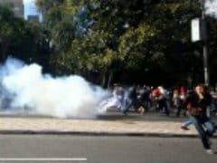 Police Fire Tear Gas at Protest Outside World Cup Match