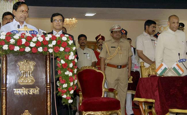 KCR Sworn In As First Telangana Chief Minister, Son and Nephew Are Ministers