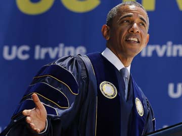 Obama Rips Climate Change Deniers in Graduation Speech