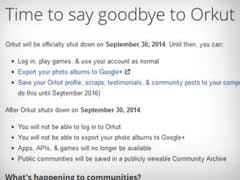 Google to Shut Down Social Networking Service Orkut in September