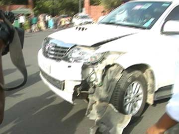 Delhi MP's Car Collides With Uma Bharti's Escort Vehicle