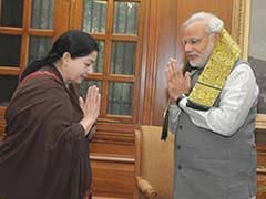 Jayalalithaa Meets PM Narendra Modi in Delhi