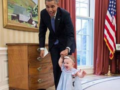 Mr President Meets Little Miss Sunshine: Caption This Picture