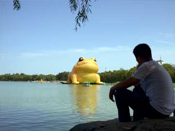 China Censors Squash Giant Inflatable Toad Reports