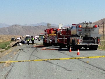 Plane Hits Truck as it Lands on Nevada Highway