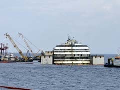 Wrecked Italian Cruise Ship Costa Concordia Refloated