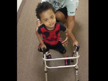 For This Toddler Learning to Walk, Every Step is a Celebration