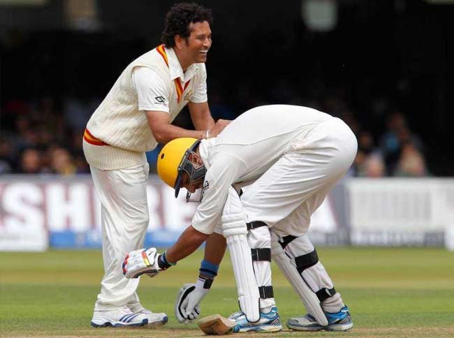 Caption This: That Epic Moment When Yuvraj Touched His Idol Sachin's Feet
