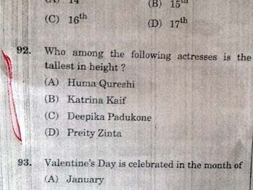 Staff Selection Commission Apologises for 'Which Actress is Tallest' Question in Exam Paper
