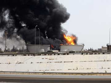 Tripoli Fire Rages as Libya Warplane Crashes During Benghazi Fighting