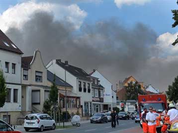 Small Plane Crashes into Warehouse in Germany