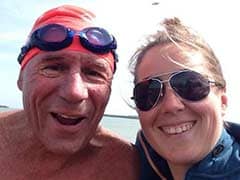 Australian, 70, Celebrates English Channel Swimming Record