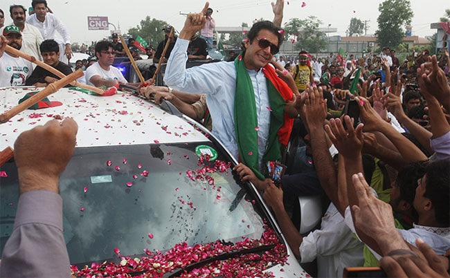 Imran Khan Travelling in Bullet-Proof Car After Vehicle Shot At