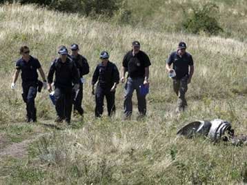 Investigators Start Jet Crash Site Search: Ukraine 