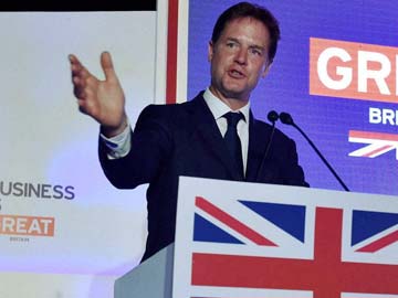 British Deputy Prime Minister Nick Clegg Visits Hospital in Mumbai