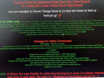 As RSS Goes on Twitter, Hackers target LK Advani's Website Again 