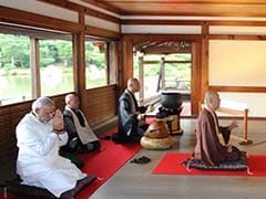 PM Modi Visits Buddhist Temples, Meets Kyoto Mayor