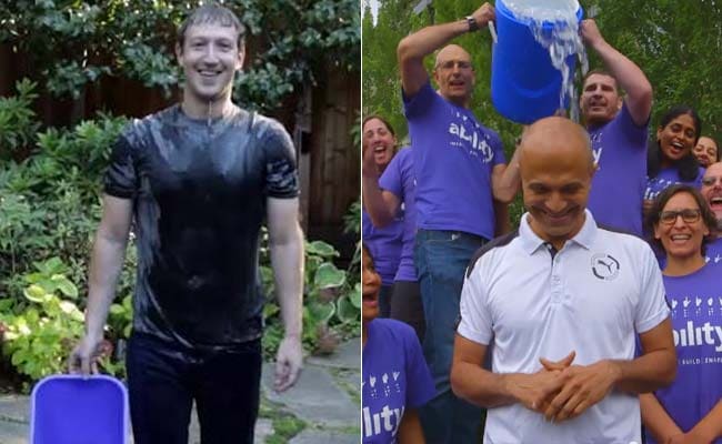 Mark Zuckerberg, Satya Nadella Were Drenched in Ice Water But Are Still Smiling