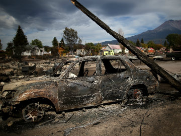 Wildfire Rips Through 150 Homes in Northern California