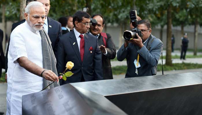 PM Narendra Modi Visits Ground Zero, Pays Tribute to 9/11 Victims