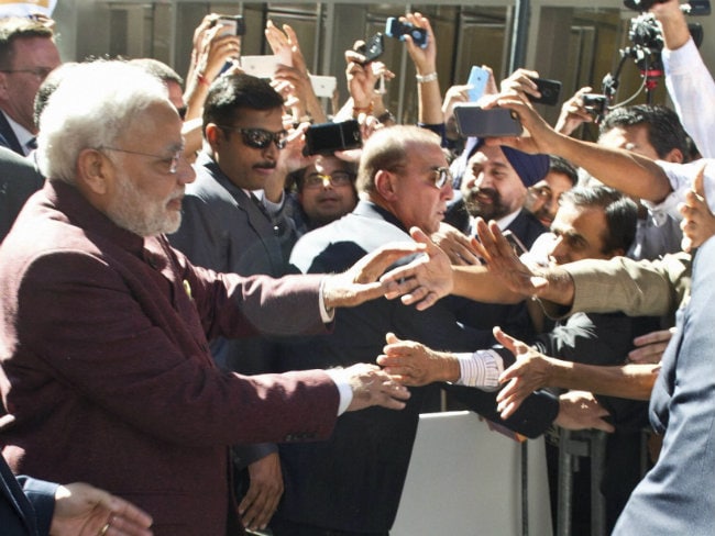 PM Arrives in US to Chants of 'Modi, Modi'